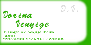dorina venyige business card